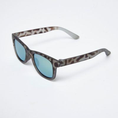 Boys camo retro blue lens sunglasses